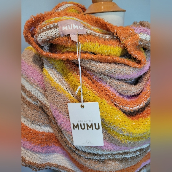 NWOT! Show Me Your Mumu Sue Cuffed Sweater Fall Striped Knit SZ M - Picture 11 of 13